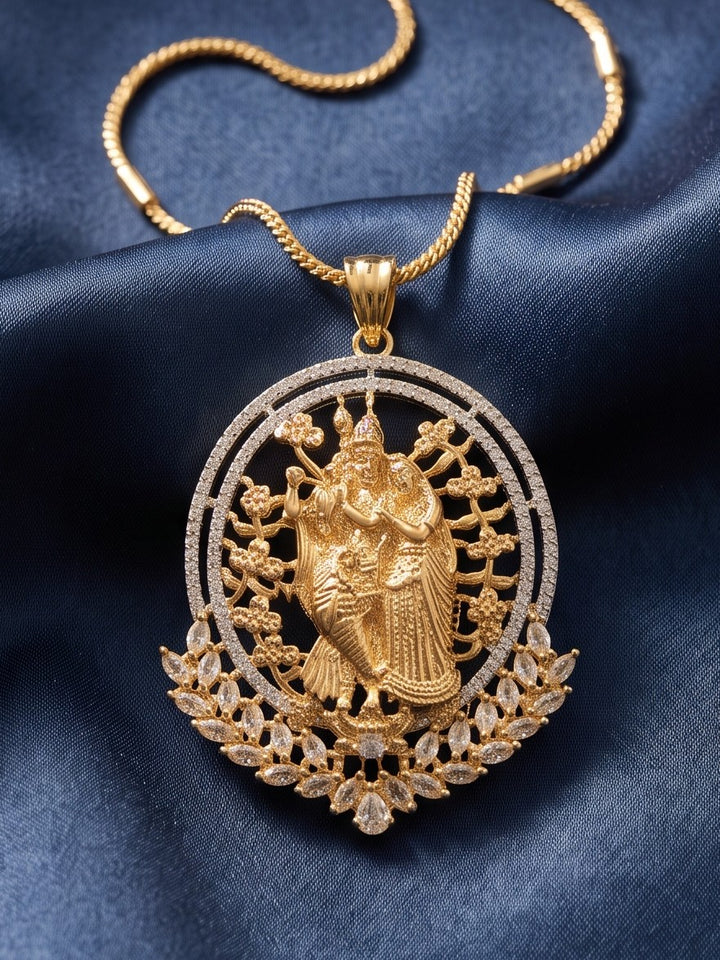 Zarika Divine Love Pendant Chain With Earring