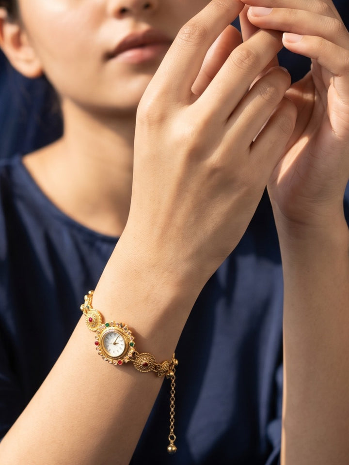 Kashmiri Minakari Elegance Watch Bracelet