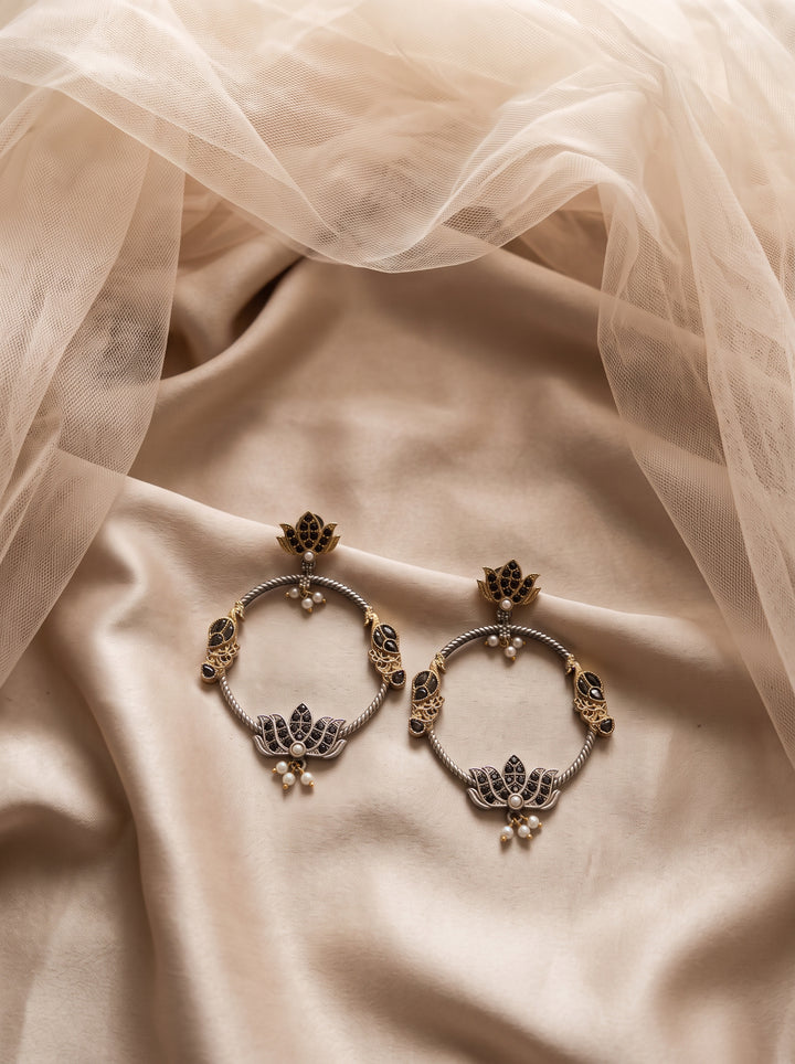 Rajwara Oxidised Bali Earring