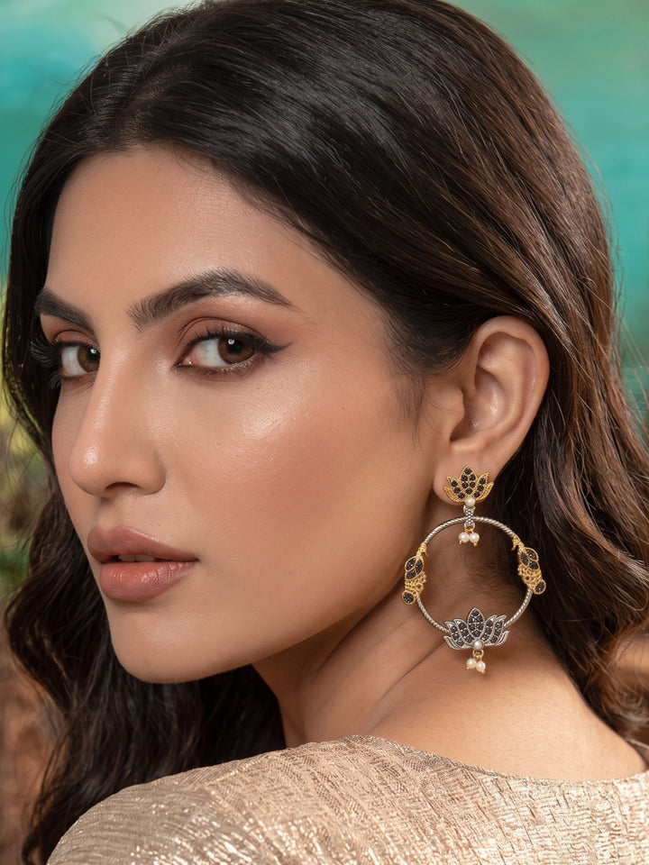 Rajwara Oxidised Bali Earring