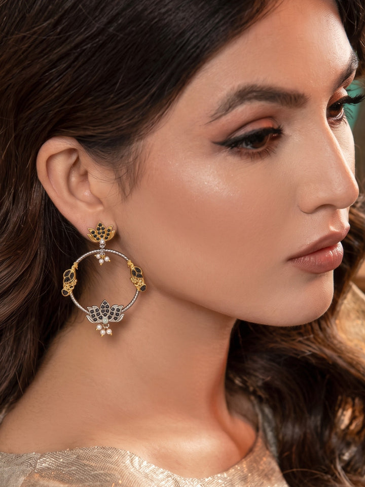 Rajwara Oxidised Bali Earring