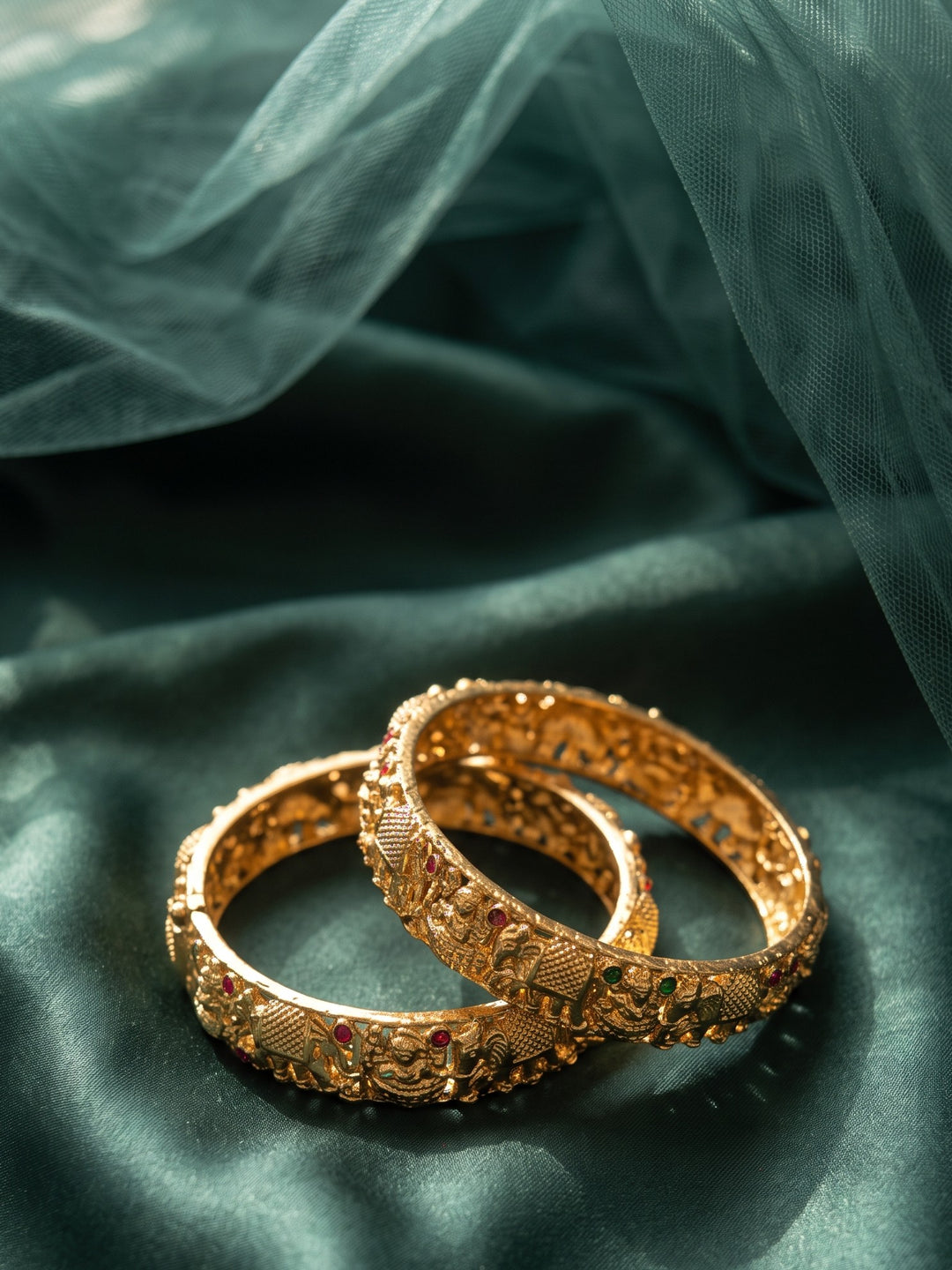 Rajwadi Lakshmi Elephant Temple Bangles