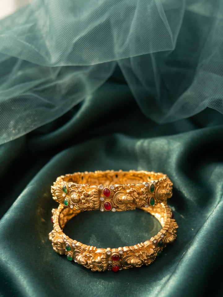 Rajwadi Temple Jewellery Bangles