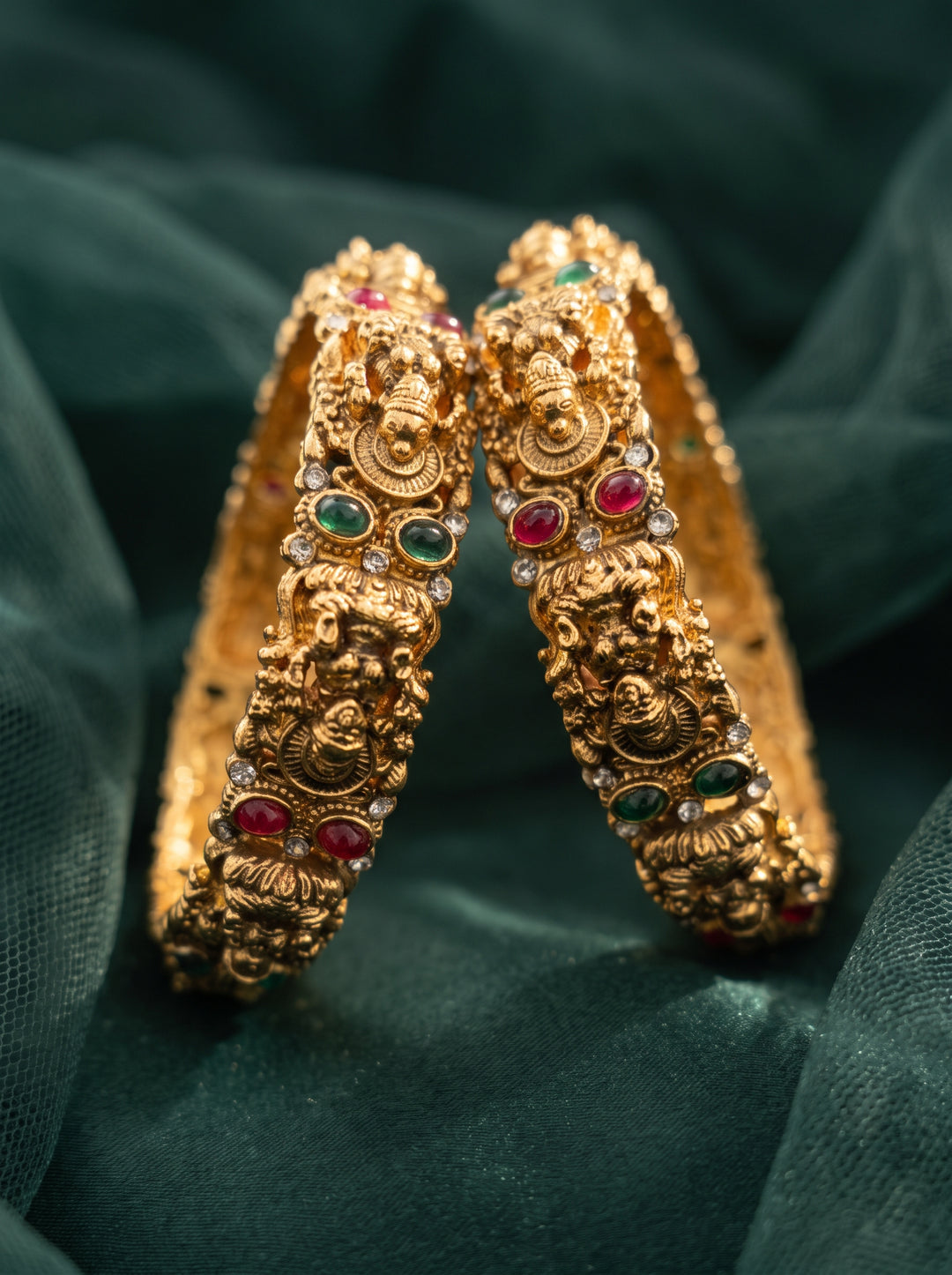Rajwadi Temple Jewellery Bangles