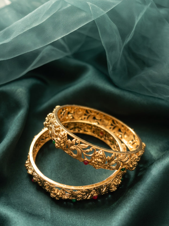 Rajwadi Lakshmi Peacock Jewellery Bangles