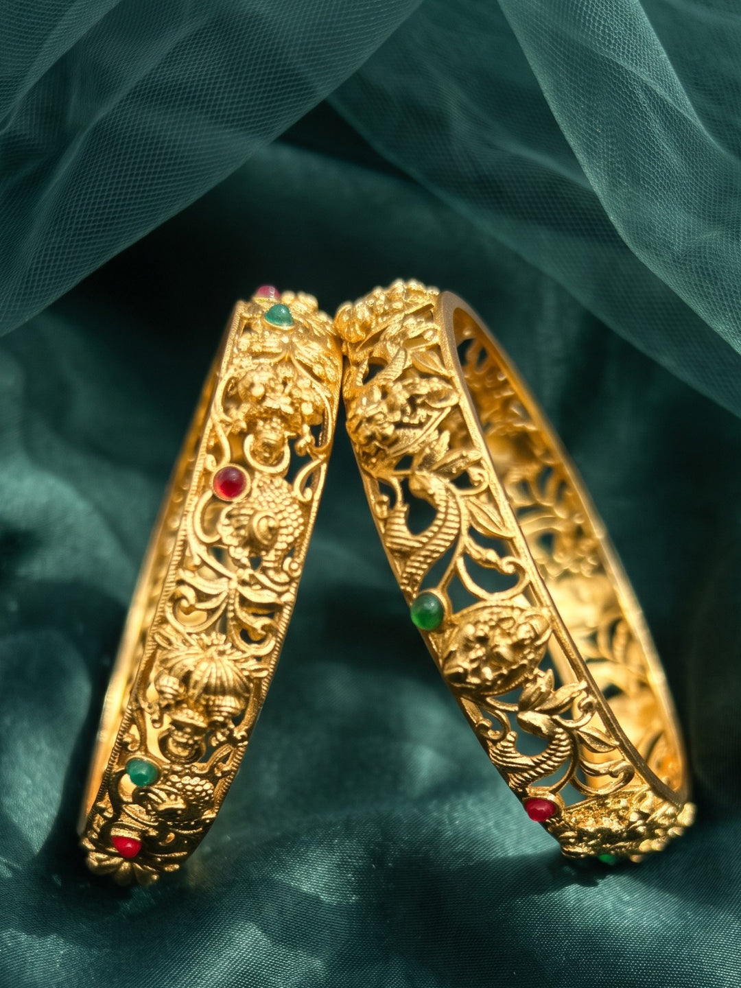 Rajwadi Lakshmi Peacock Jewellery Bangles