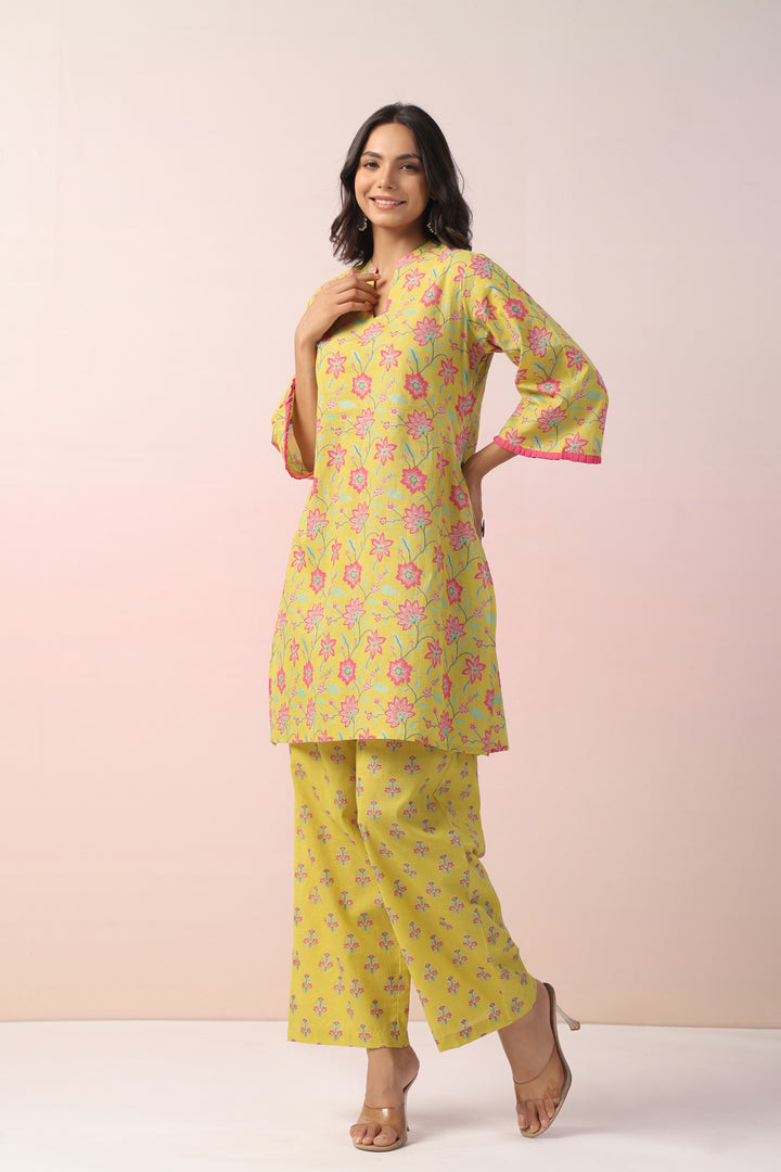 HARSHINI SUNSHINE COTTON PRINTED CO-ORD SET