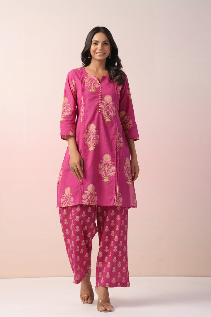 Harshini Tafffy Cotton Co-ord Set