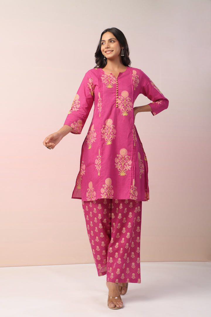 Harshini Tafffy Cotton Co-ord Set