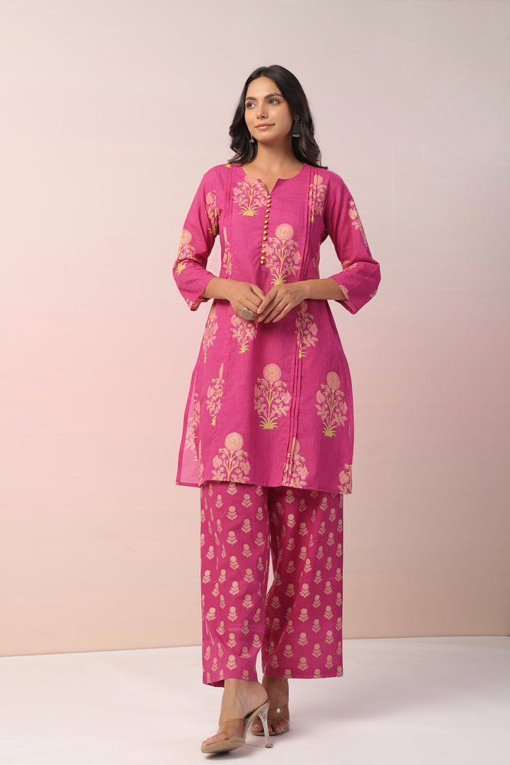 Harshini Tafffy Cotton Co-ord Set