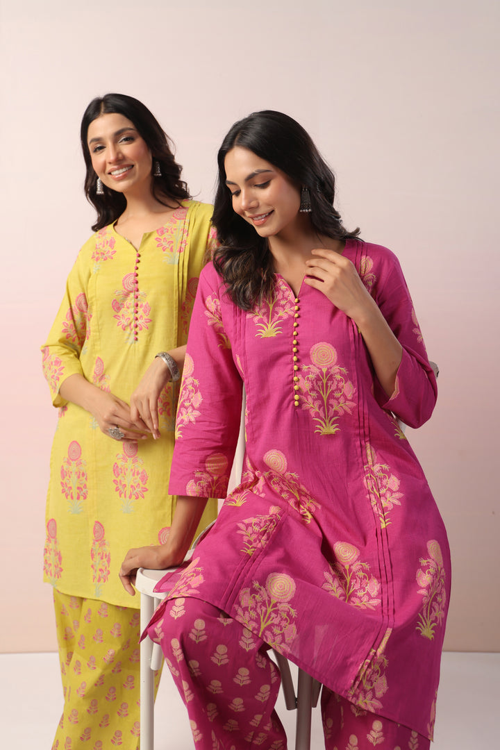 Harshini Tafffy Cotton Co-ord Set