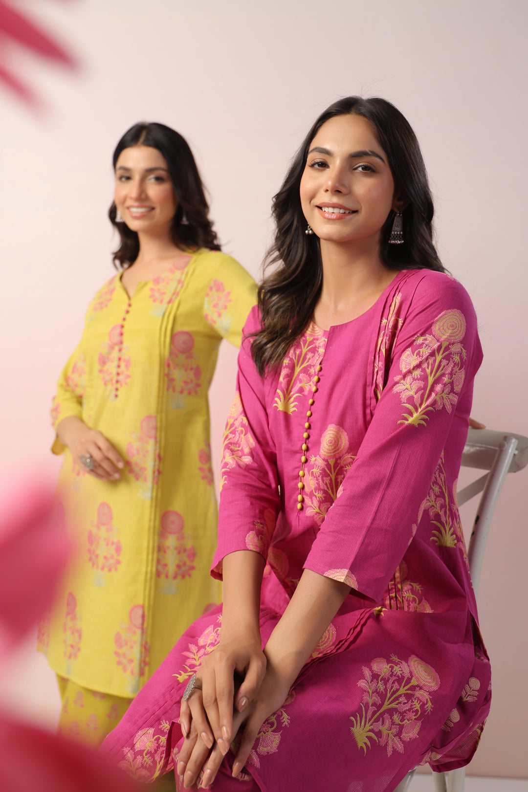 Harshini Tafffy Cotton Co-ord Set