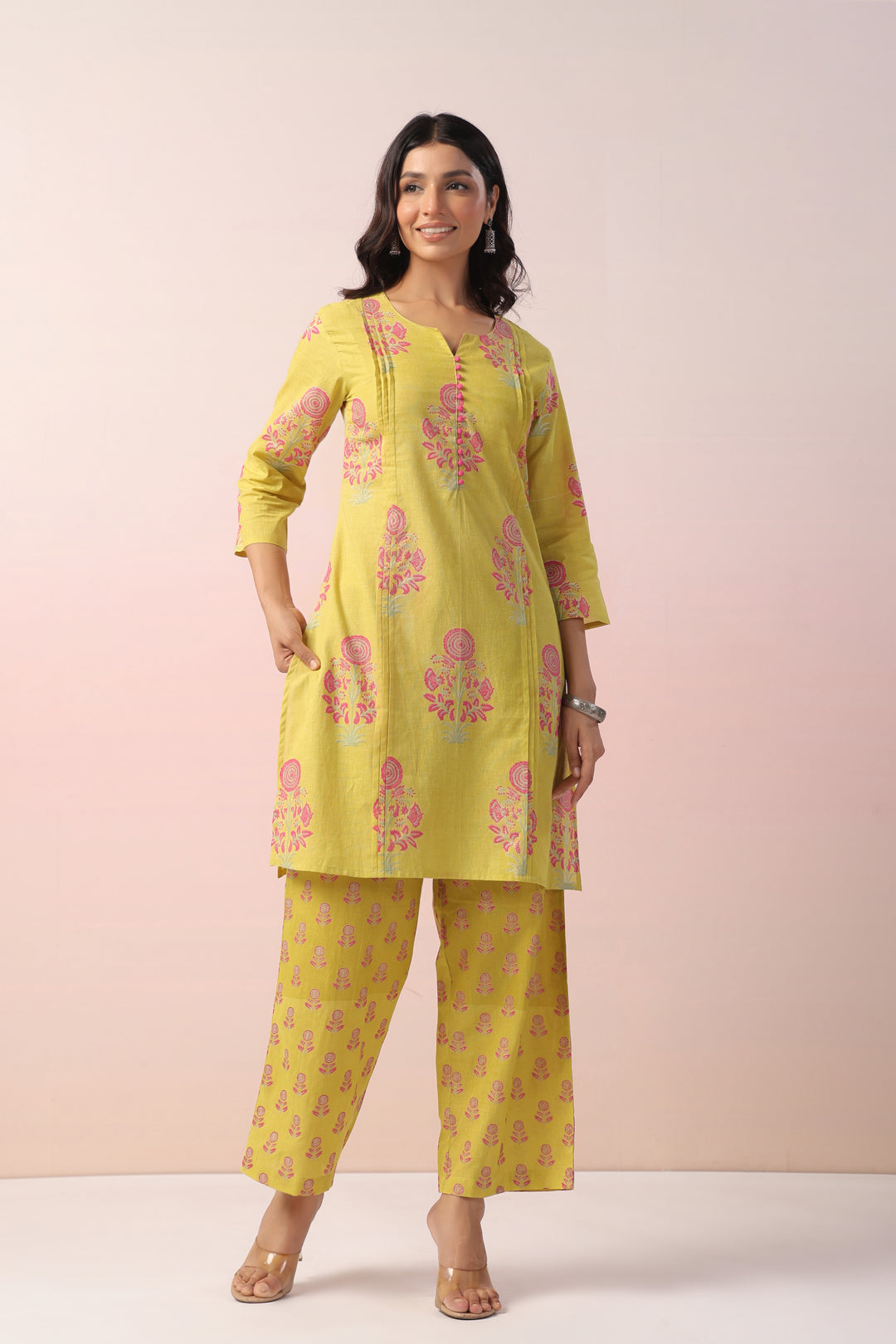 Harshini Marigold Cotton Co-ord Set