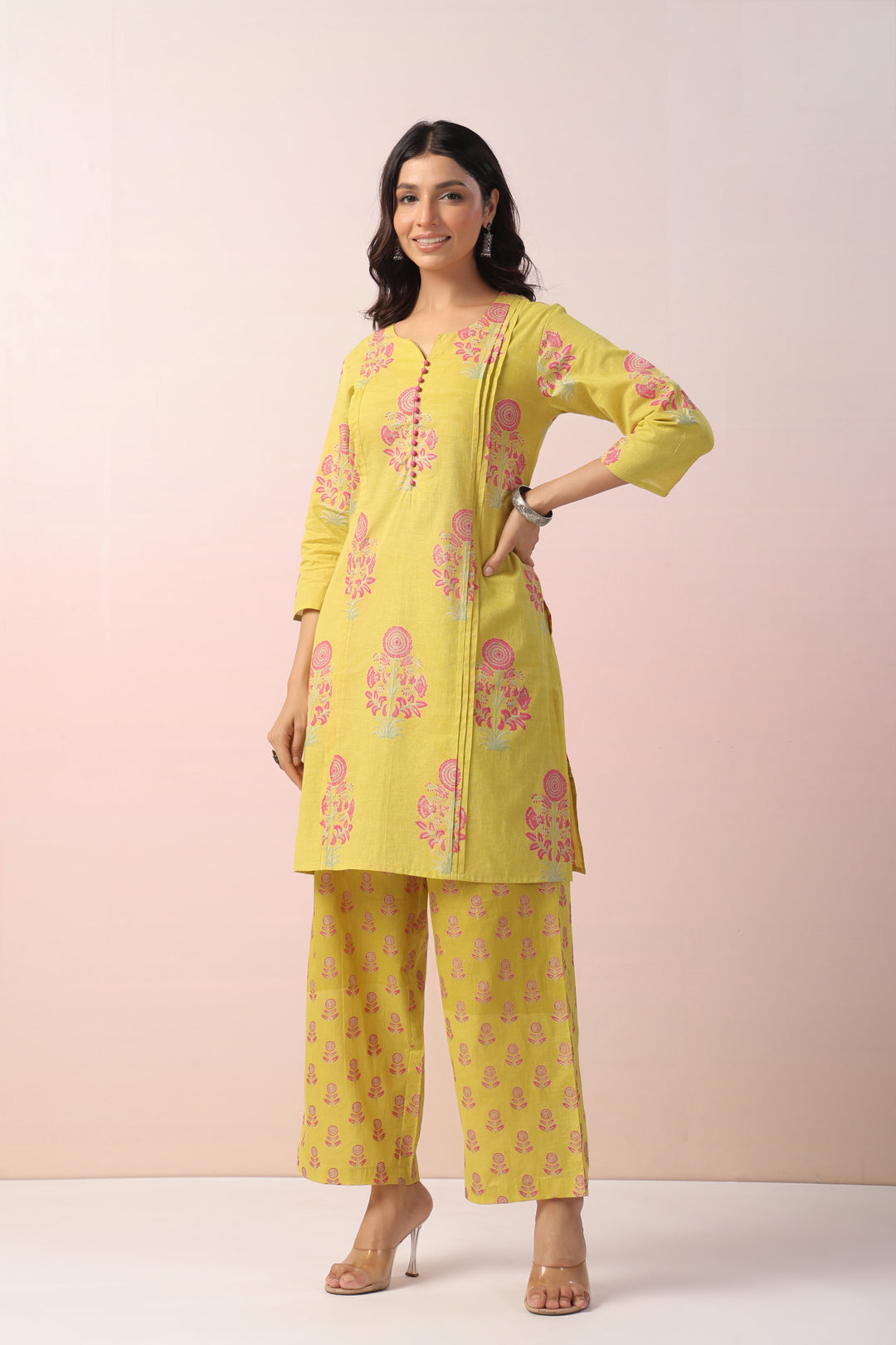 Harshini Marigold Cotton Co-ord Set