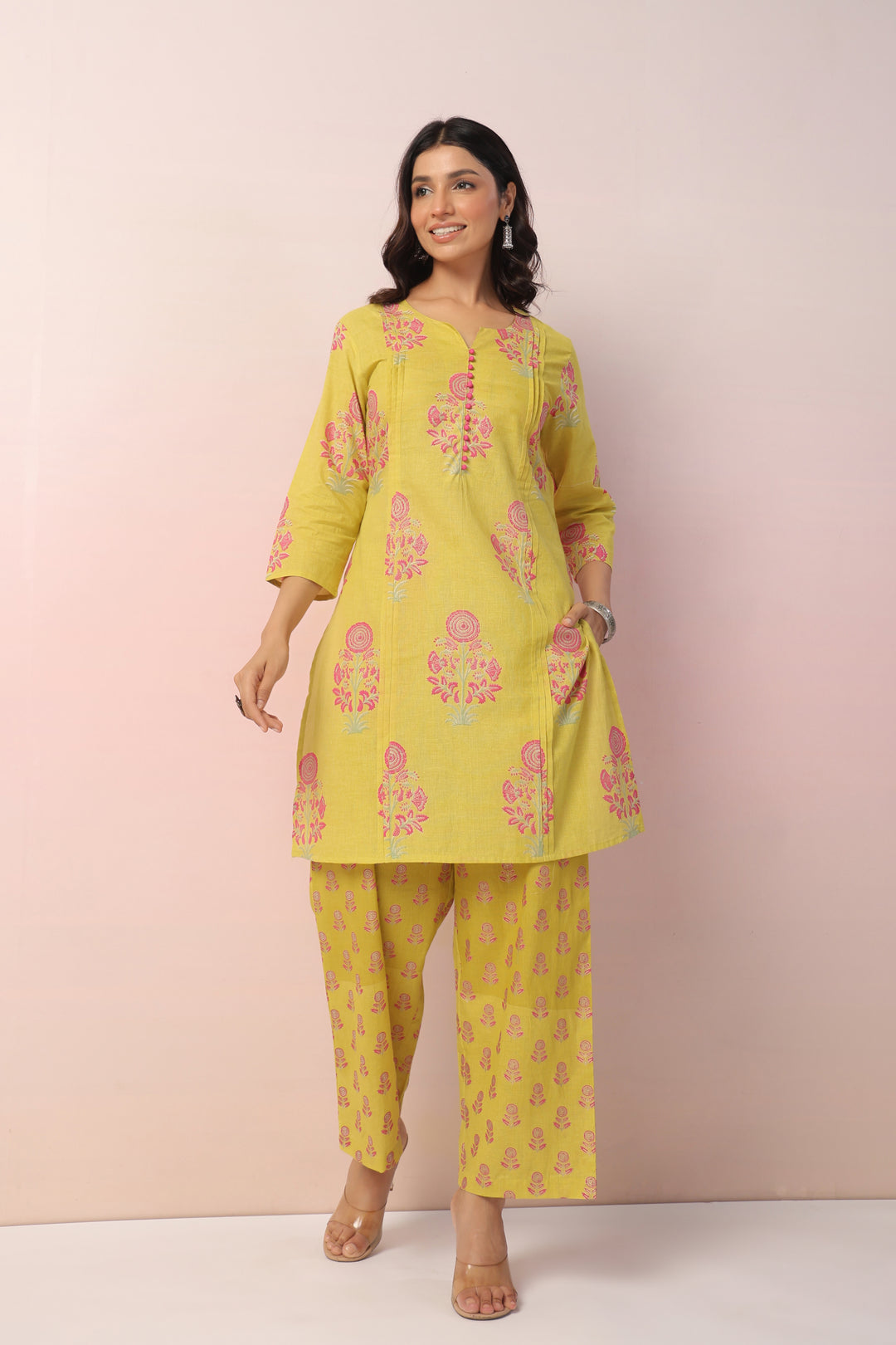 Harshini Marigold Cotton Co-ord Set