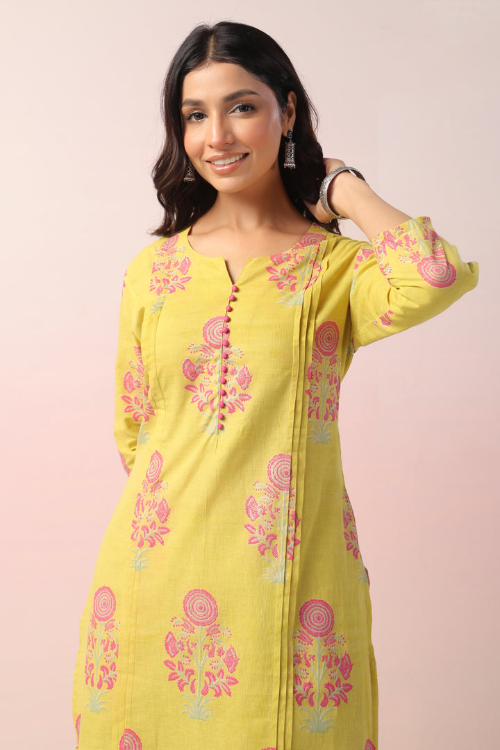 Harshini Marigold Cotton Co-ord Set