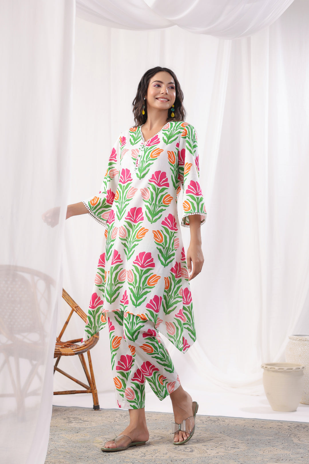 HARSHINI FERN PRINTED CO-ORD SET