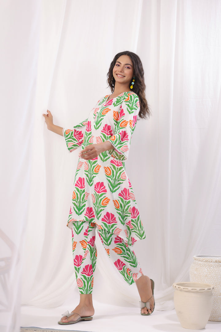 HARSHINI FERN PRINTED CO-ORD SET