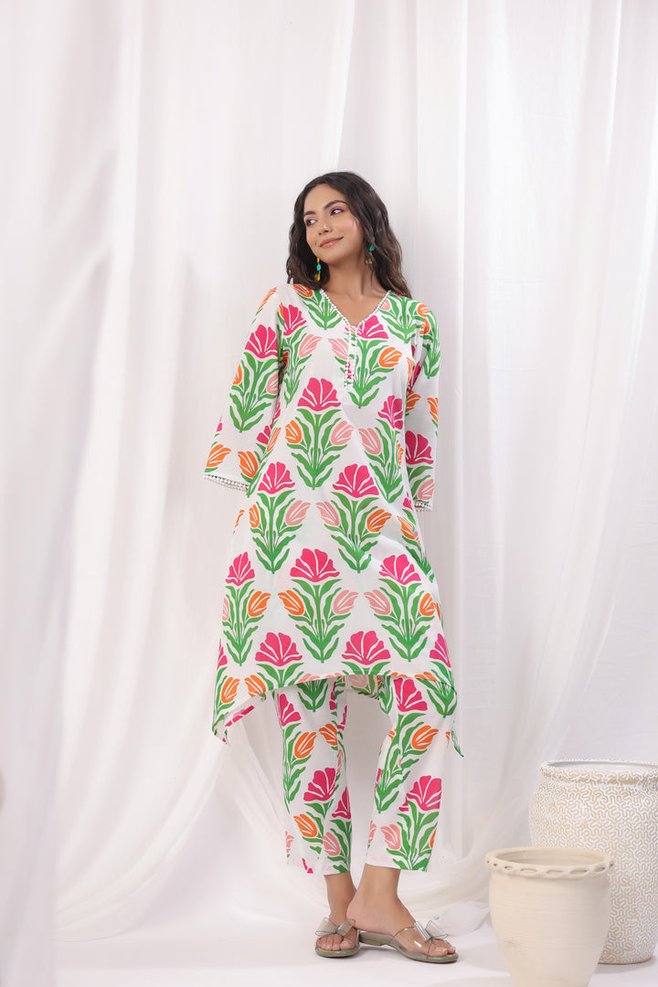 HARSHINI FERN PRINTED CO-ORD SET