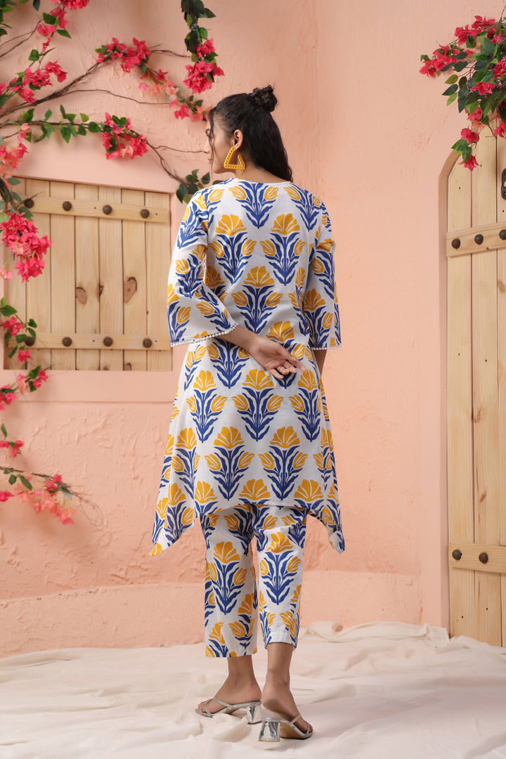 Harshini Indigo Printed CO-ORD SET