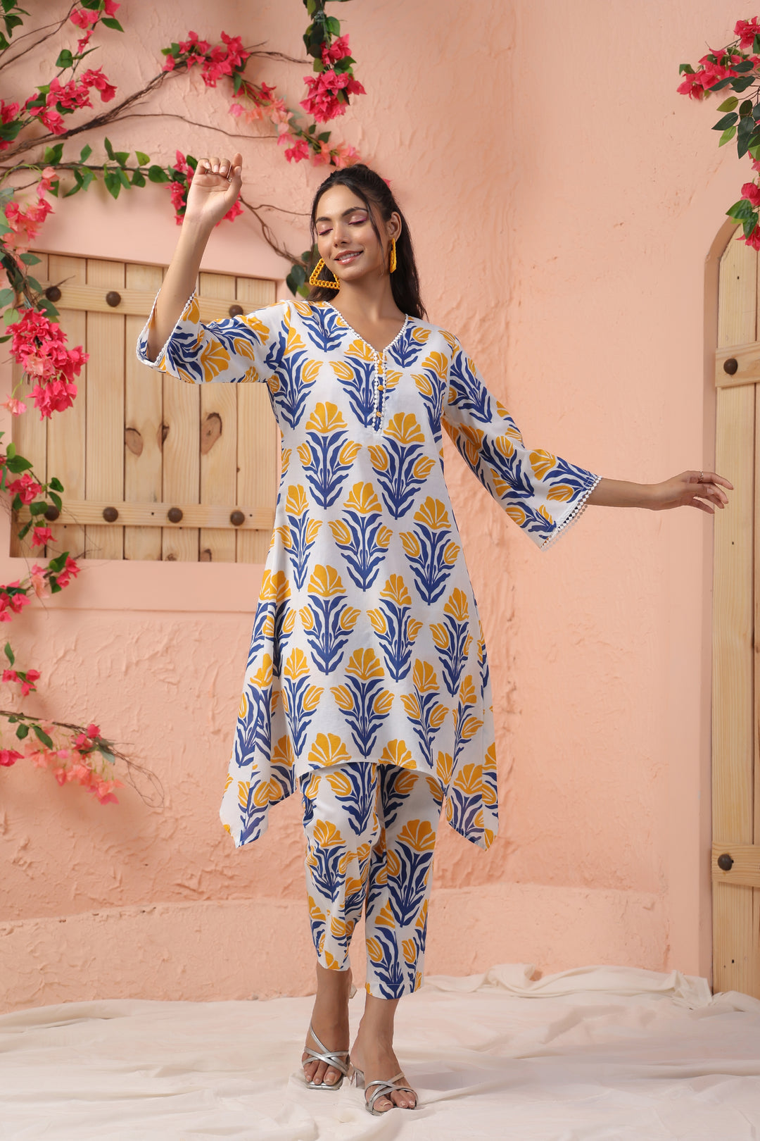 Harshini Indigo Printed CO-ORD SET