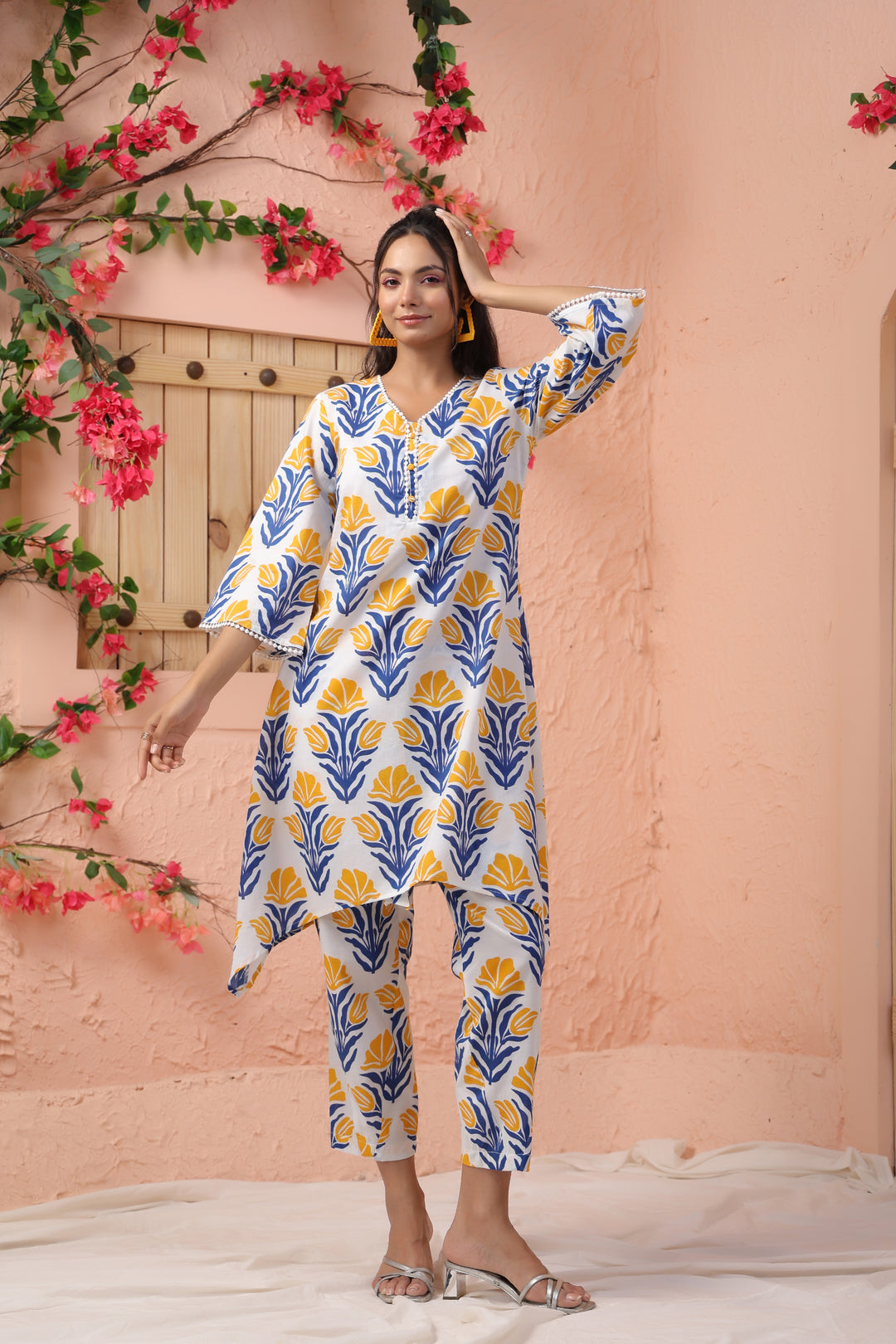 Harshini Indigo Printed CO-ORD SET