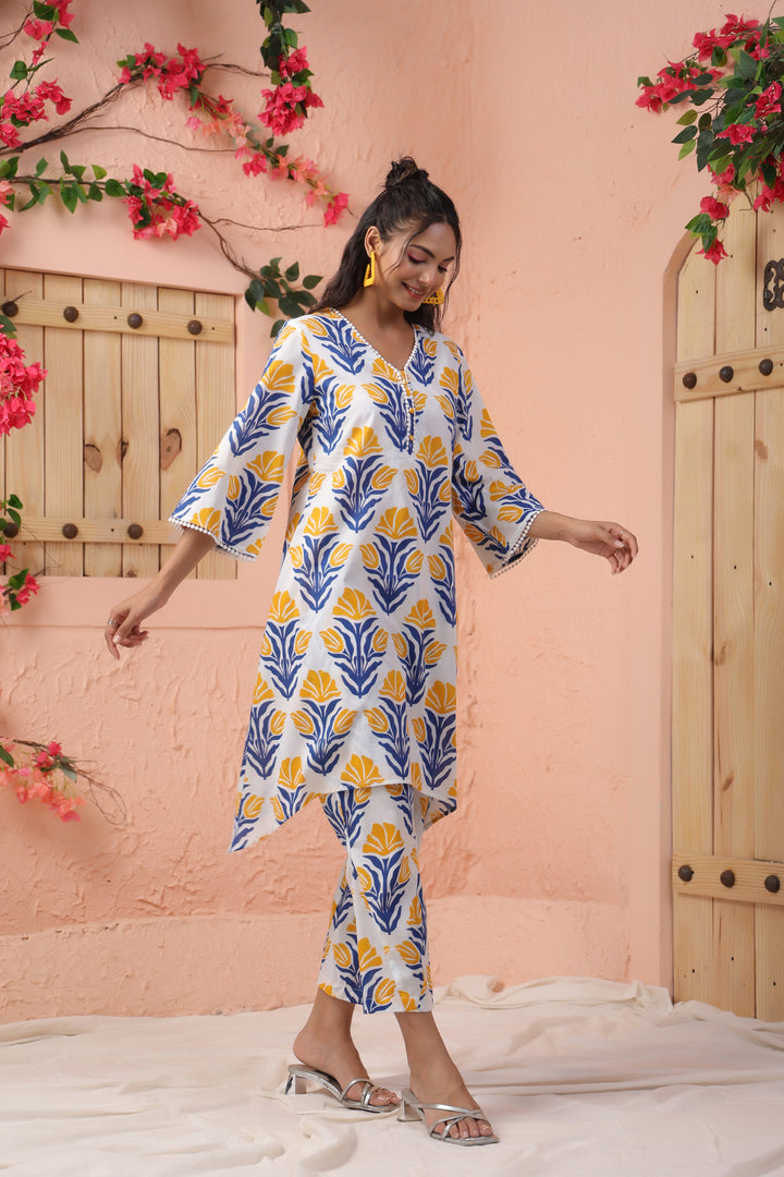 Harshini Indigo Printed CO-ORD SET