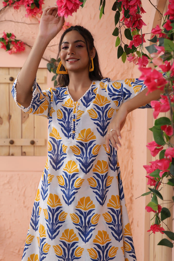 Harshini Indigo Printed CO-ORD SET