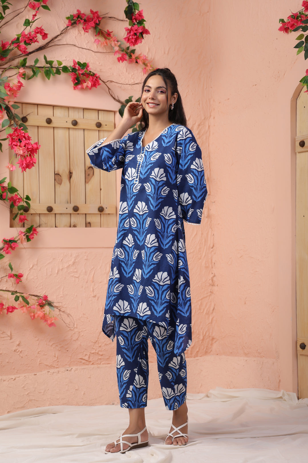 HARSHINI OCEAN PRINTED CO-ORD SET