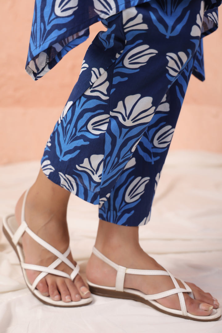 HARSHINI OCEAN PRINTED CO-ORD SET