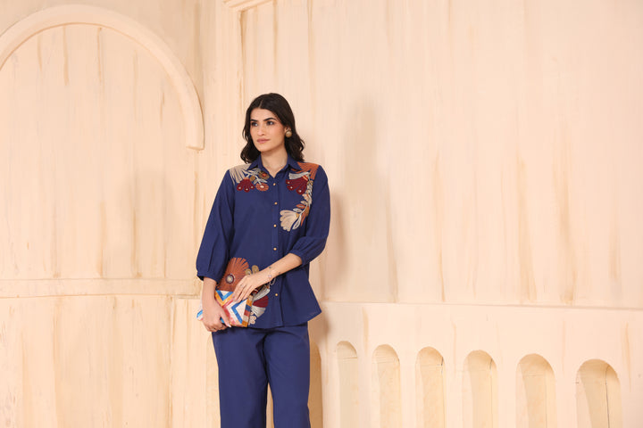 Viyona Indi Floral Embroidered Co-ord Set