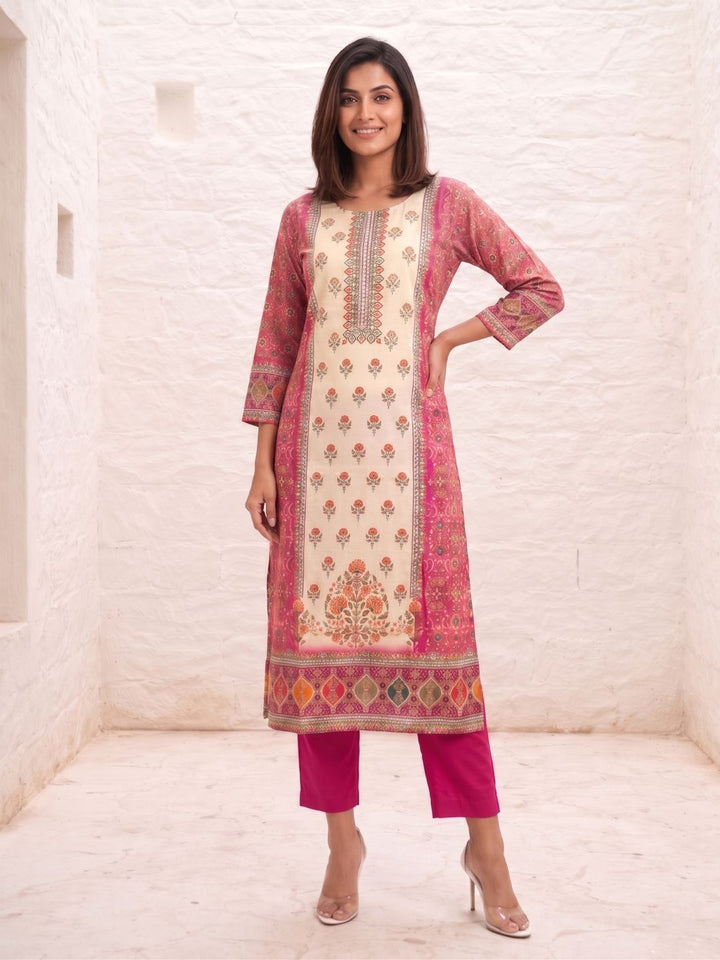 Shanti Rose Printed Suit set