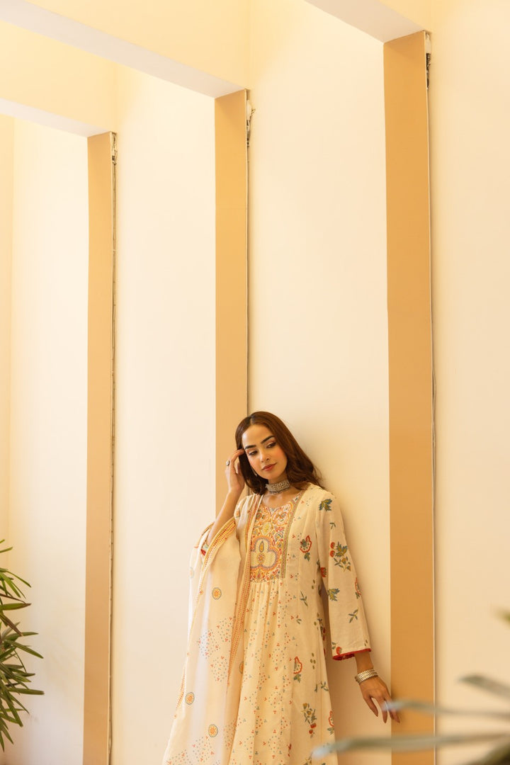 Karen alabaster cotton suit set