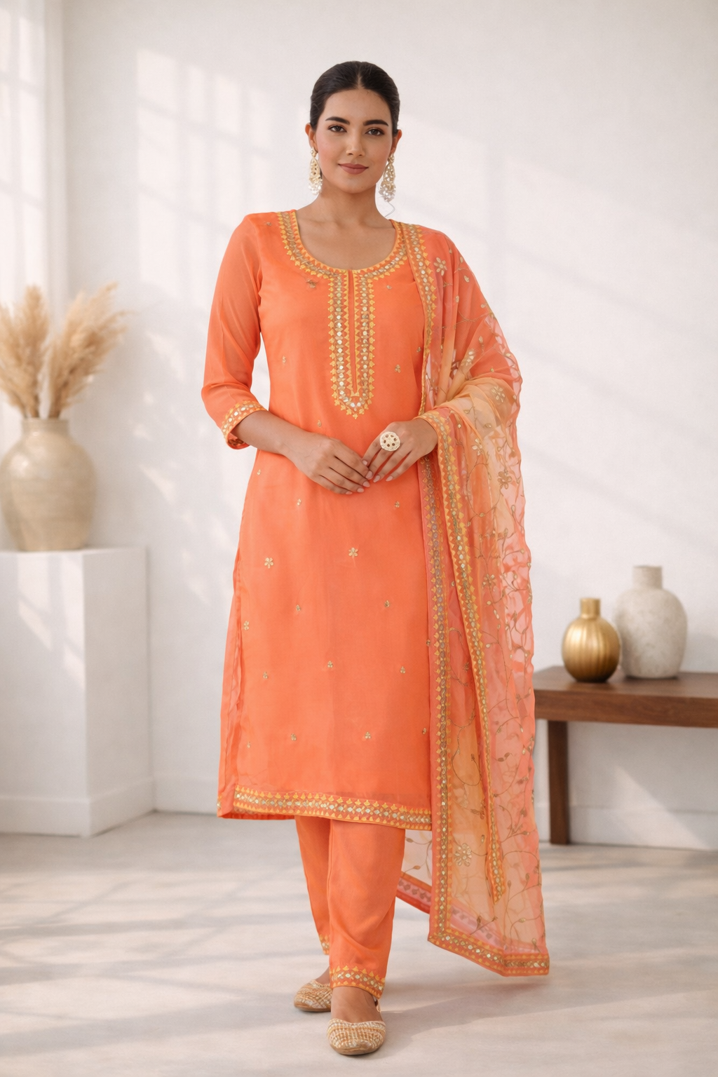 Anila Kesari Full Work Heavy Suit Set