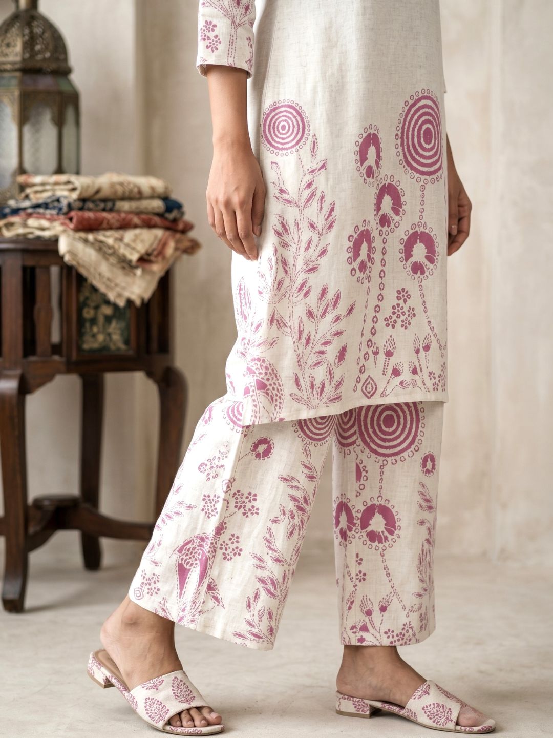 Vanya Plum Cotton co-ord Set