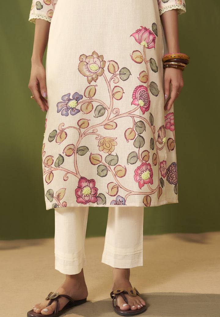 Itrh Parch Cotton Linen Suit Set