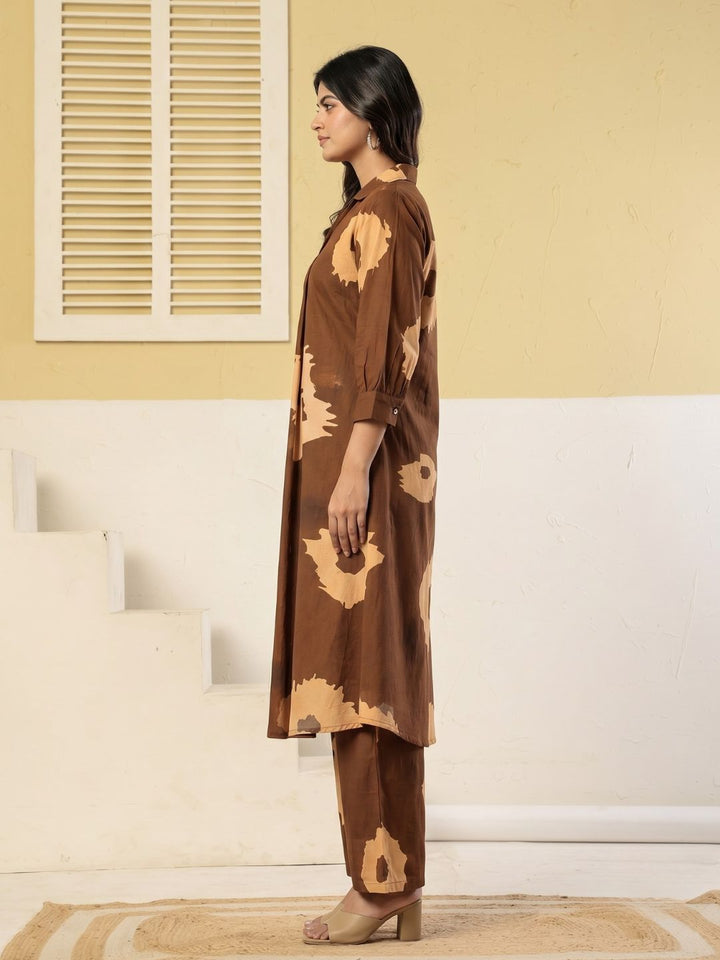 Poppi Caramel cotton Co-ord Set