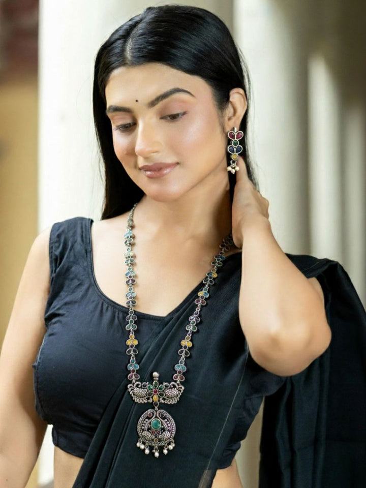 Antara Oxidised necklace set