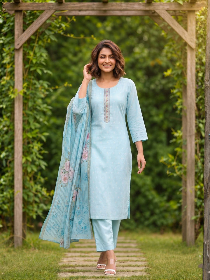 Shanti Tiffany Printed Work Suit Set