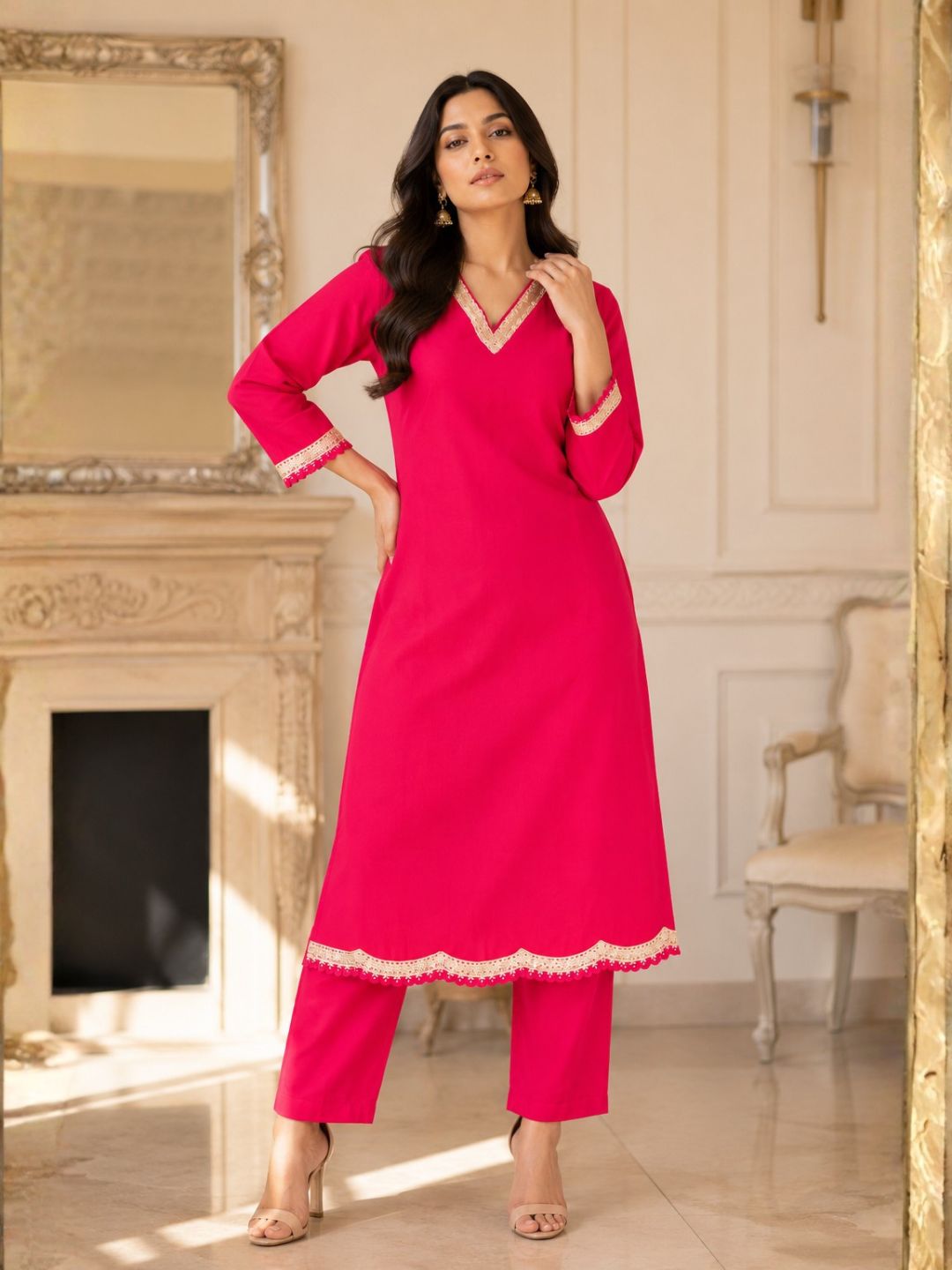 Mika Rose Suit Set