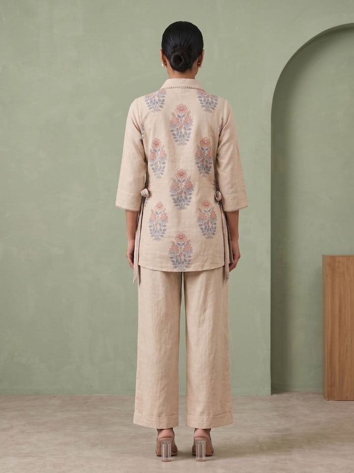 Ridhika harp bib style  cotton co-ord set