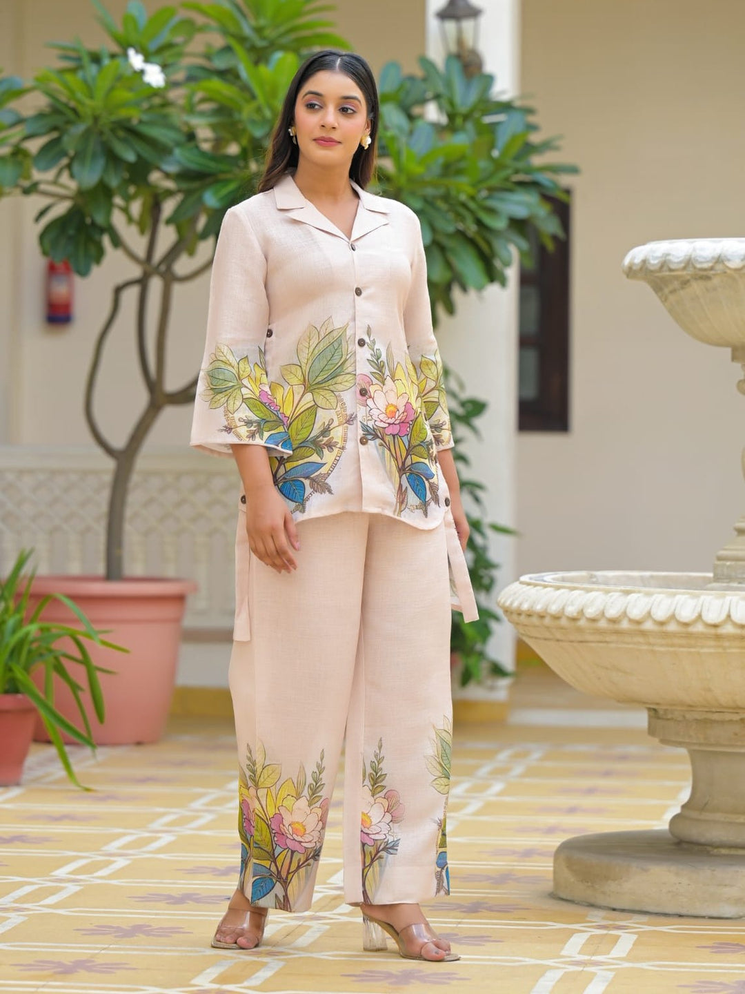 Gabru tuscan printed cotton co-ord set