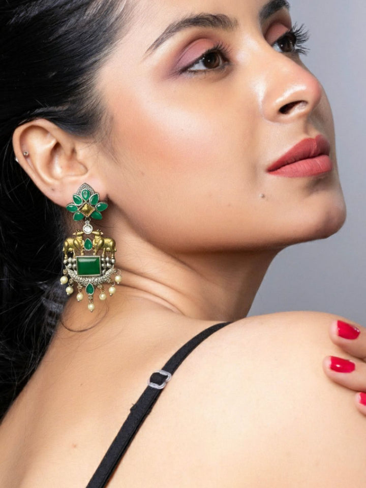 Antara Oxidised Earrings