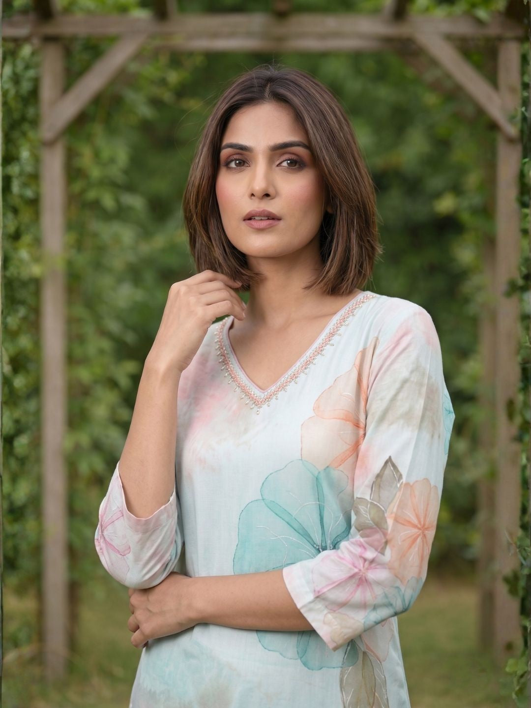 Yami Celeste Printed Kurti