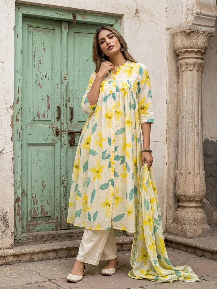 Swades calaman cotton suit set
