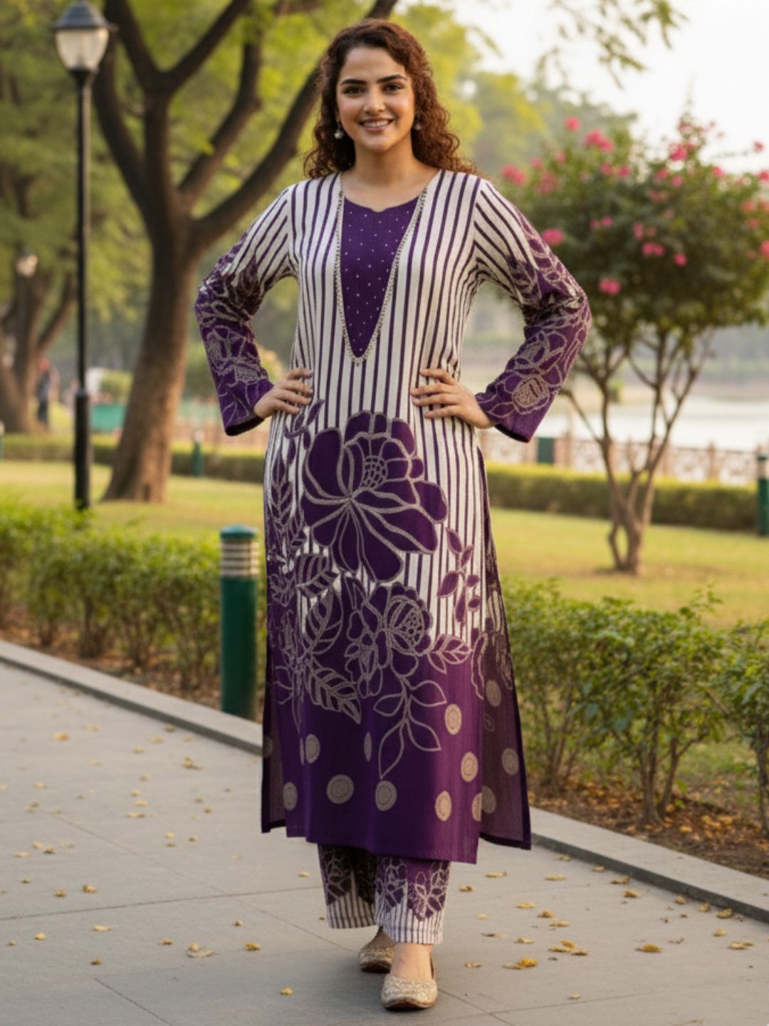 Bakul Cosmos Printed Kurta Pant Set