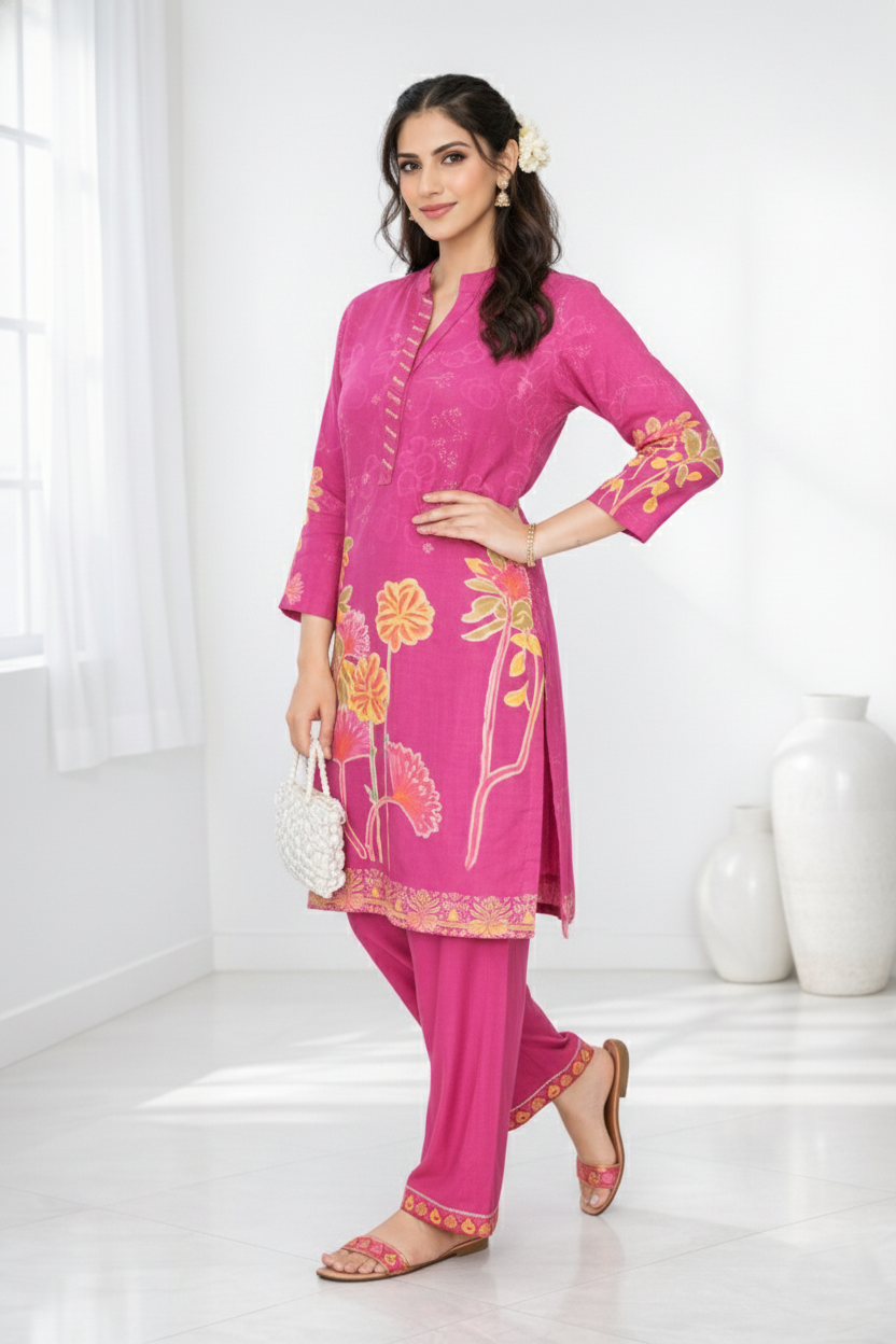Palash flamingo premium co-ord set