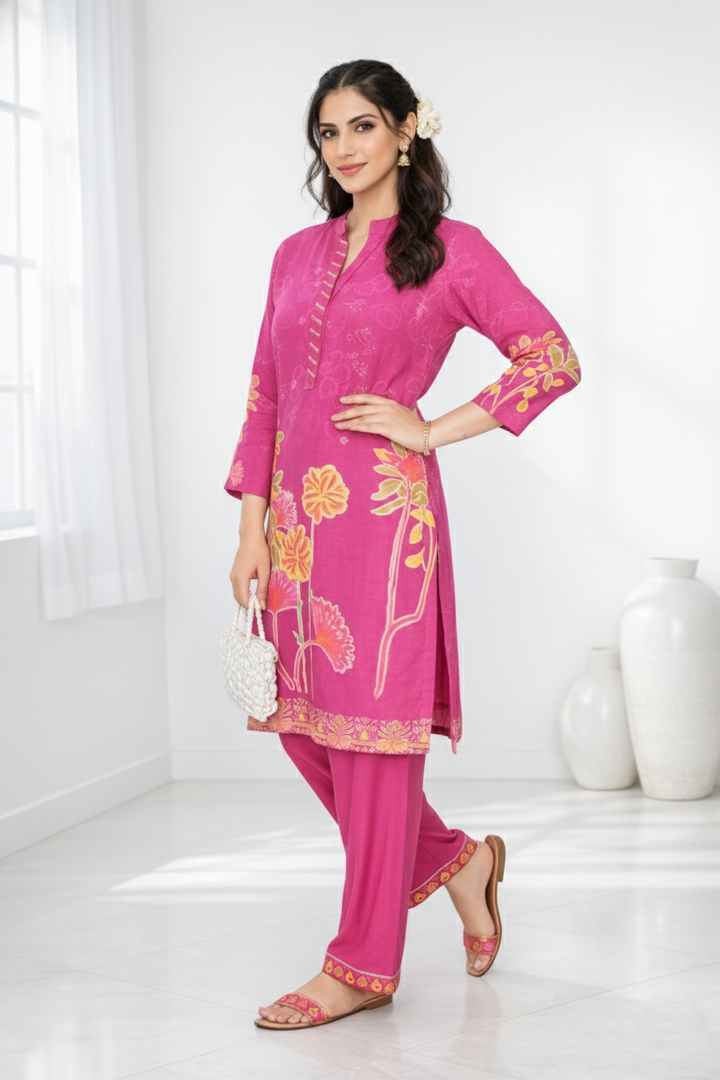 Palash flamingo premium co-ord set