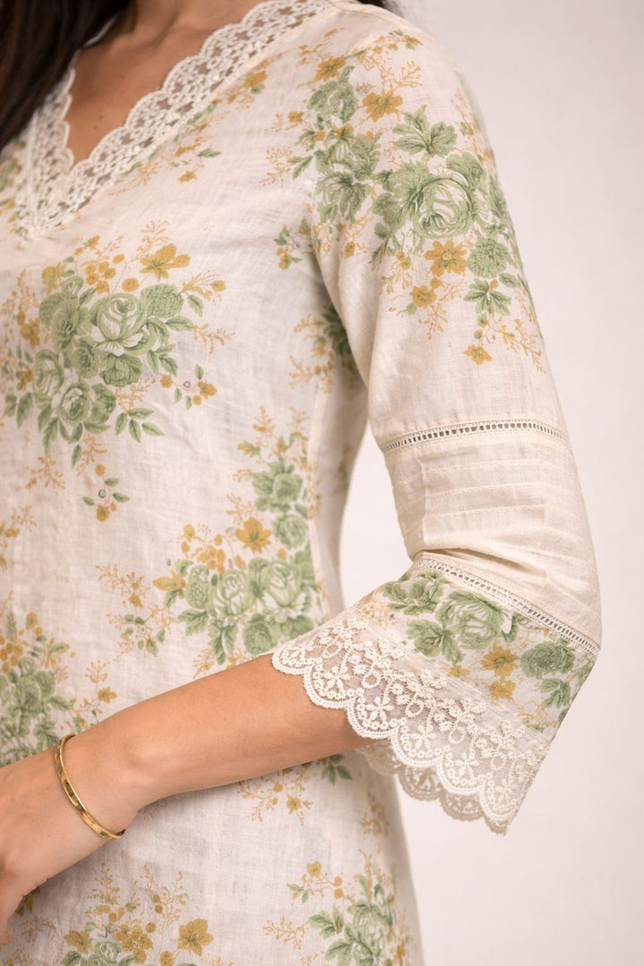 Surbhi moss cotton co-ord set