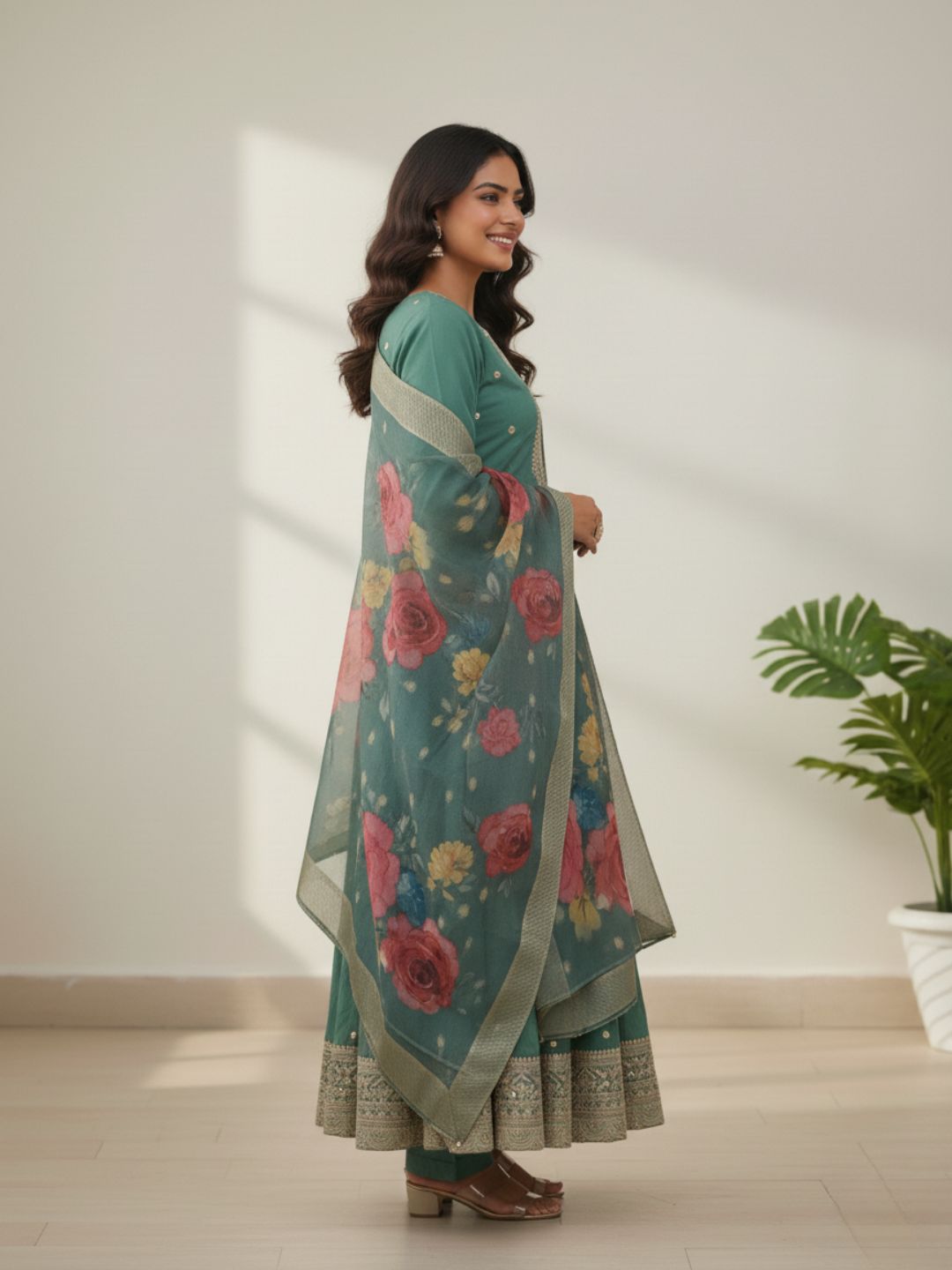 Shanti Fern Full Work Suit Set